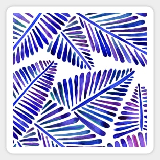 Indigo Banana Leaves Sticker